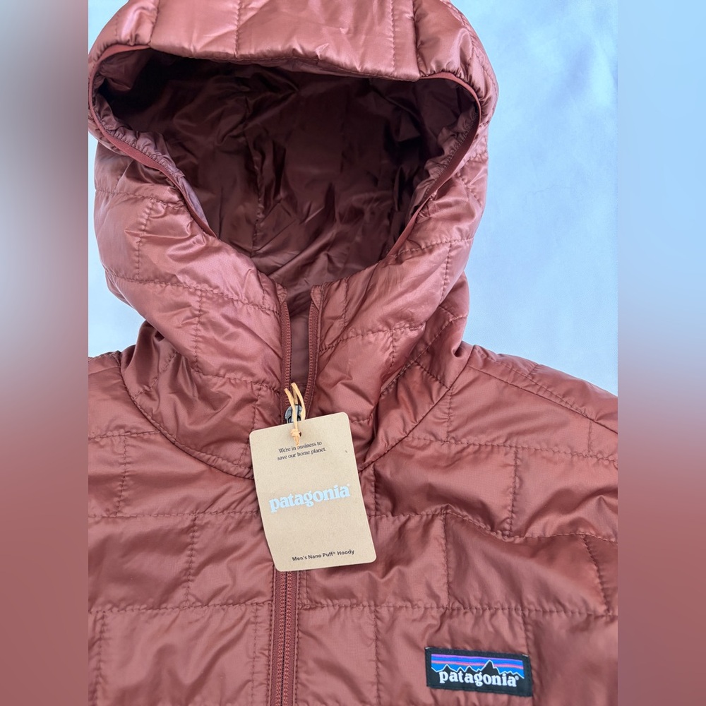 Patagonia Nano Puff Hoody Men's Size L Dried Vanilla FA25 - Picture 3 of 12